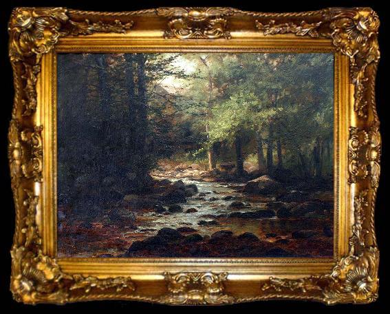 framed  William Samuel Horton Landscape with Stream, ta009-2